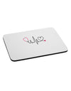 Stethoscope Heartbeat Mousepad-TooLoud-White-Davson Sales