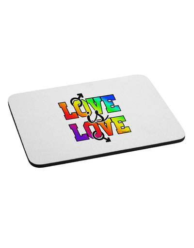 Love Is Love Gay Pride Mousepad-TooLoud-White-Davson Sales