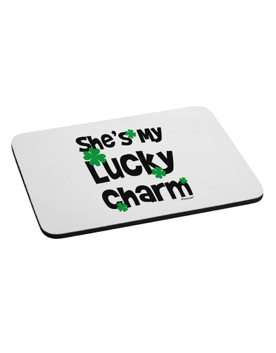 She's My Lucky Charm - Matching Couples Design Mousepad by TooLoud-TooLoud-White-Davson Sales