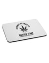 Zombie Outbreak Relief Unit - Marijuana Mousepad-TooLoud-White-Davson Sales