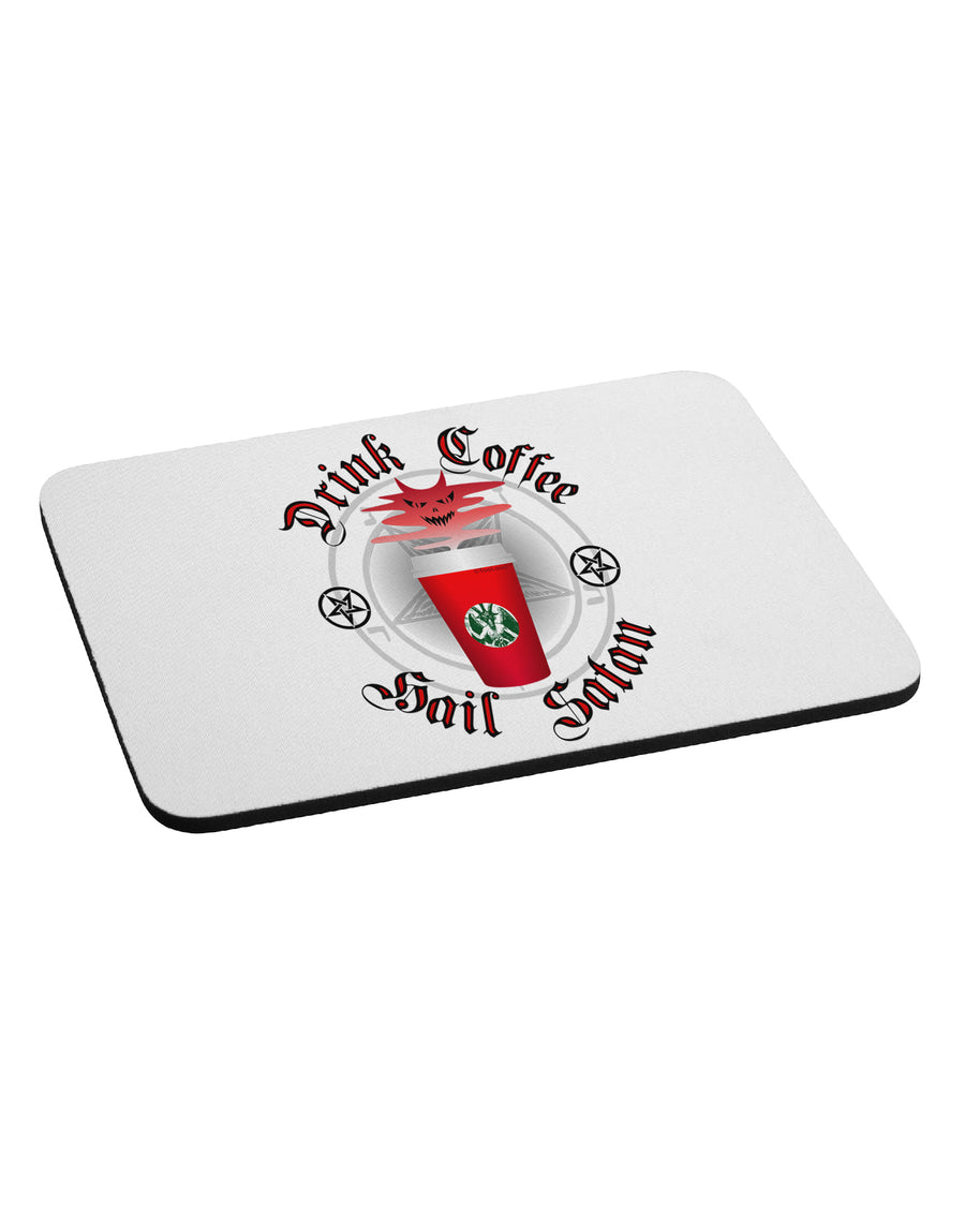 Red Cup Drink Coffee Hail Satan Mousepad by TooLoud