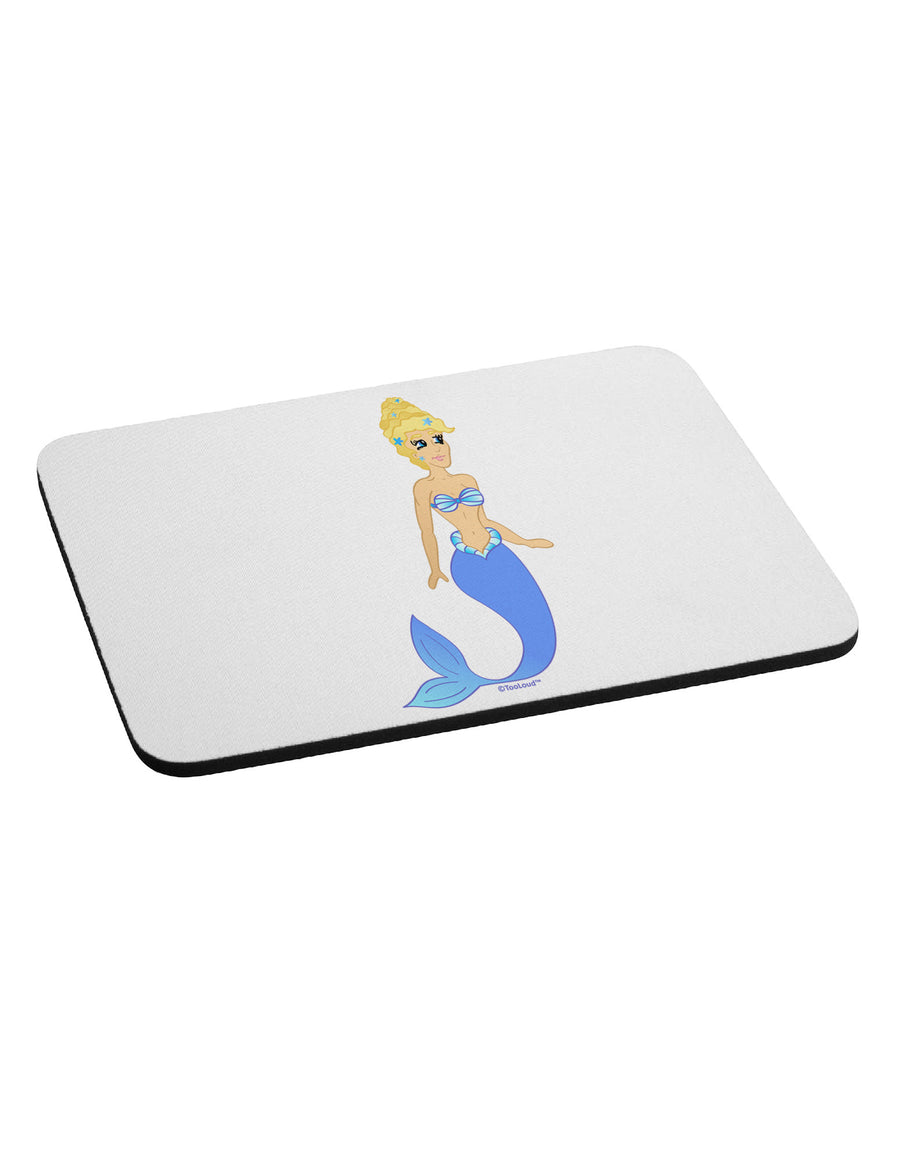 Mermaid Design - Blue Mousepad-TooLoud-White-Davson Sales