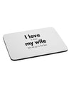 I Love My Wife - Bar Mousepad by TooLoud-TooLoud-White-Davson Sales