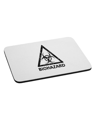 Biohazard Sign Distressed Mousepad-TooLoud-White-Davson Sales