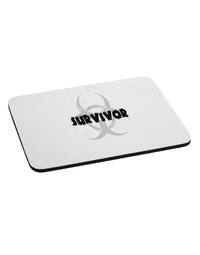 Biohazard Survivor - Zombie Apocalypse Mousepad-TooLoud-White-Davson Sales