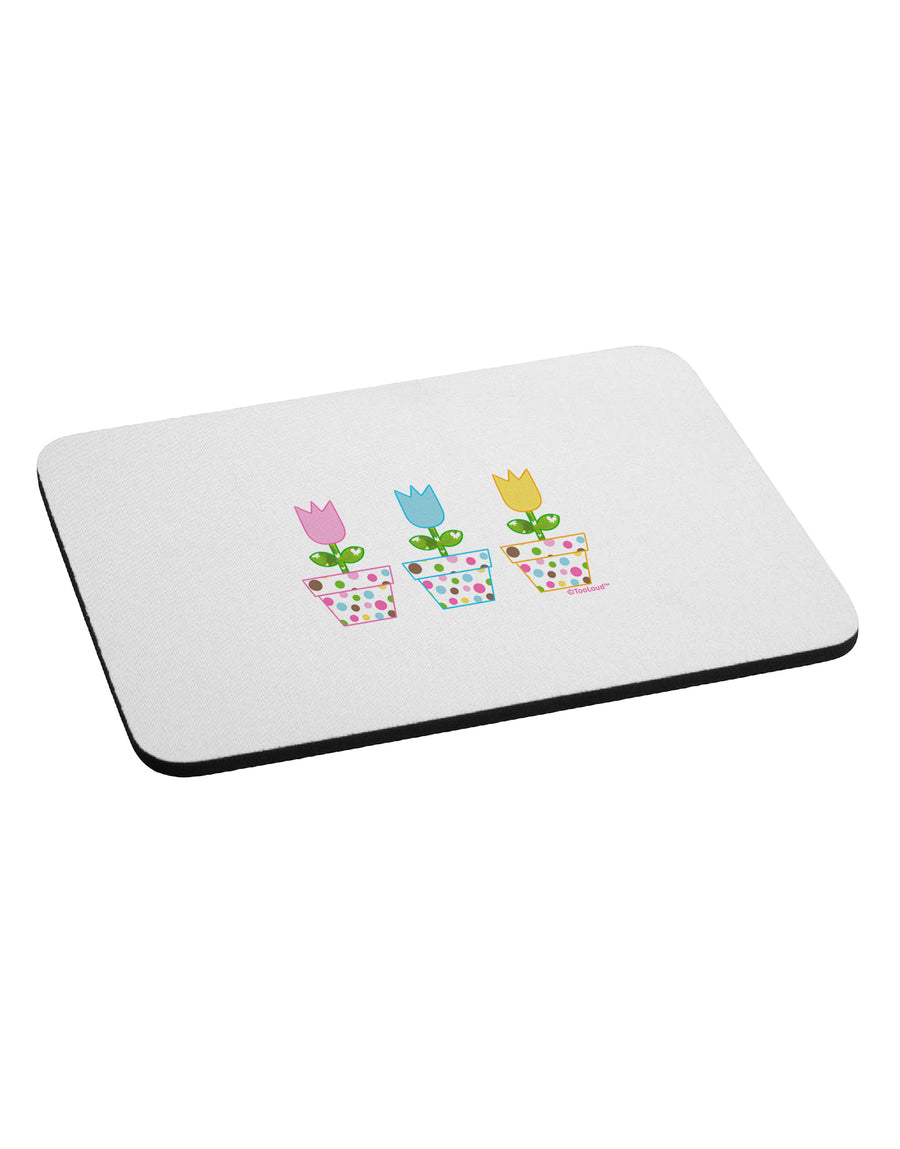 Three Easter Tulips Mousepad by TooLoud-TooLoud-White-Davson Sales