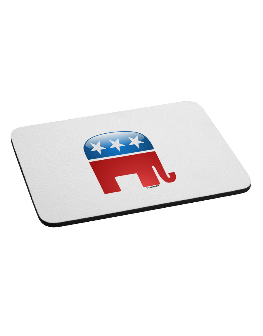 Republican Bubble Symbol Mousepad-TooLoud-White-Davson Sales