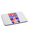 These Colors Don't Run But I Do - Patriotic Workout Mousepad-TooLoud-White-Davson Sales