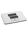 Twelve Drummers Drumming Text Mousepad-TooLoud-White-Davson Sales