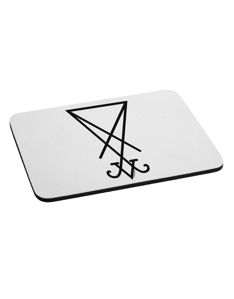 Sigil of Lucifer - Seal of Satan Mousepad-TooLoud-White-Davson Sales