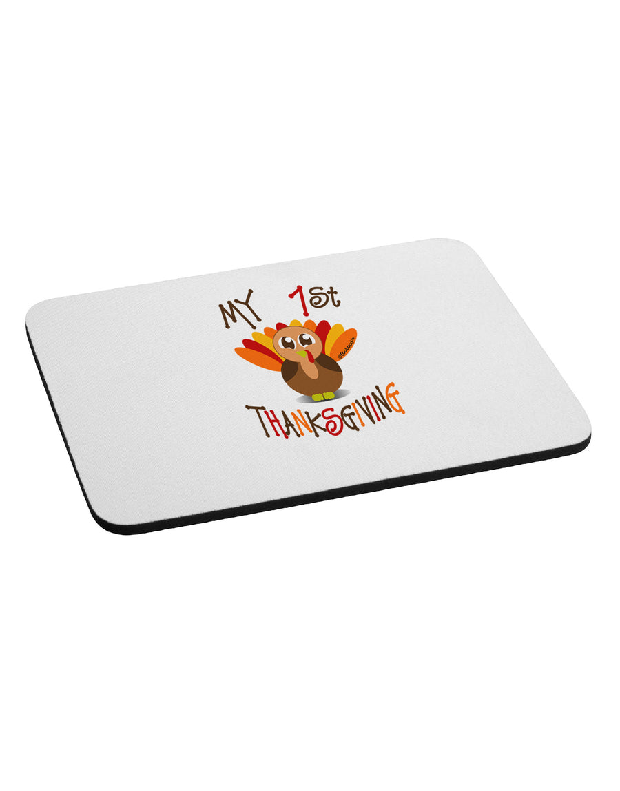 My 1st Thanksgiving Mousepad-TooLoud-White-Davson Sales