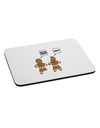 Funny Gingerbread Conversation Christmas Mousepad-TooLoud-White-Davson Sales