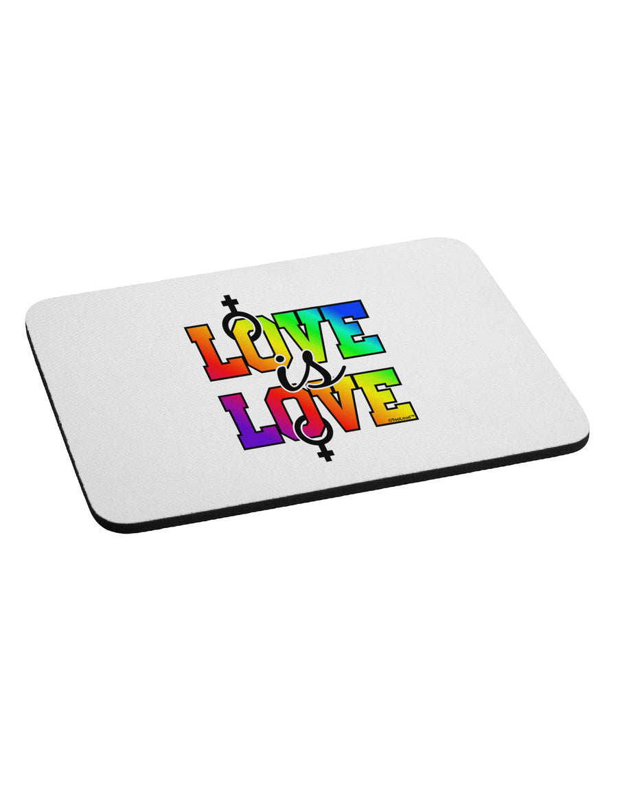 Love Is Love Lesbian Pride Mousepad-TooLoud-White-Davson Sales