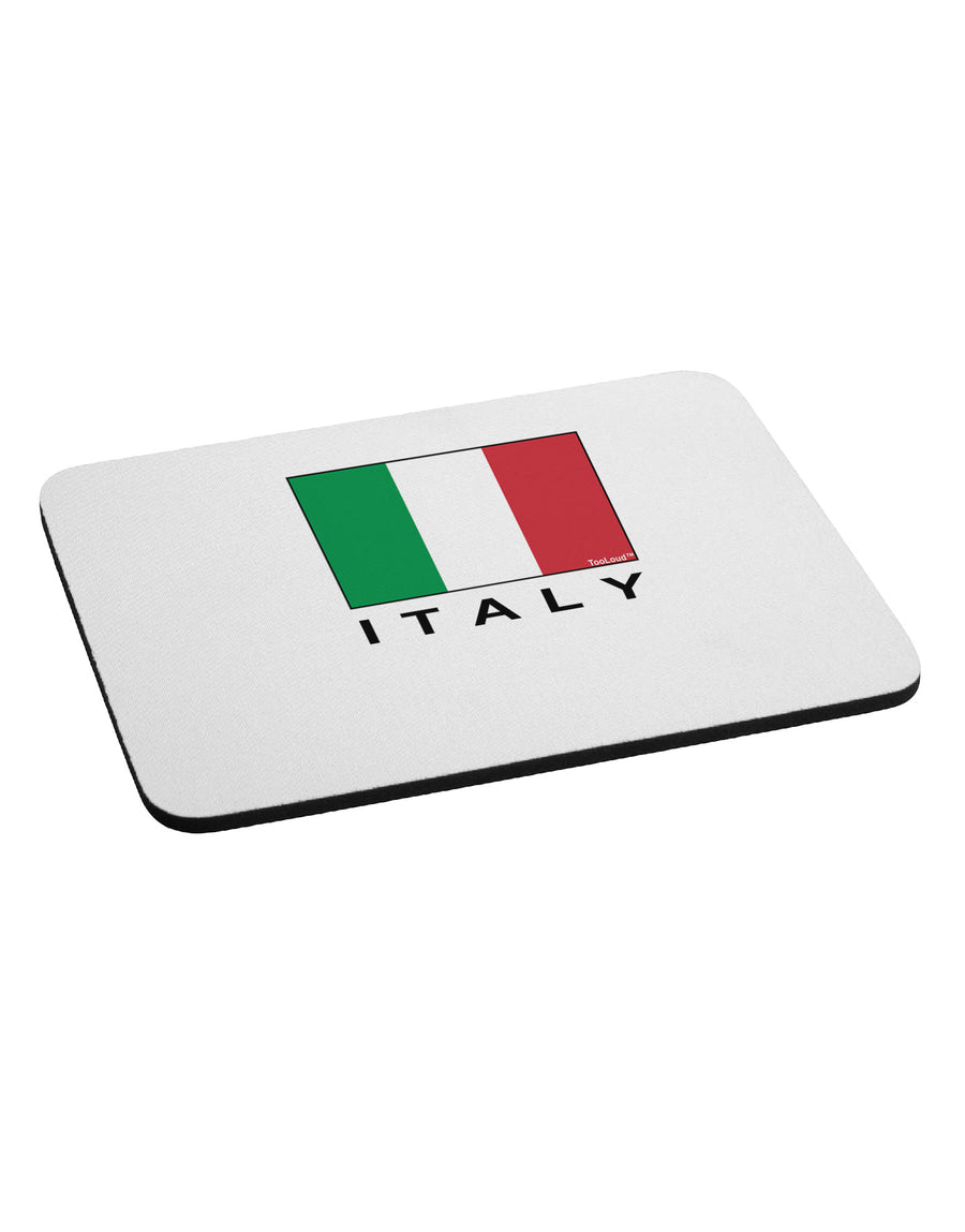 Italian Flag - Italy Text Mousepad by TooLoud-TooLoud-White-Davson Sales