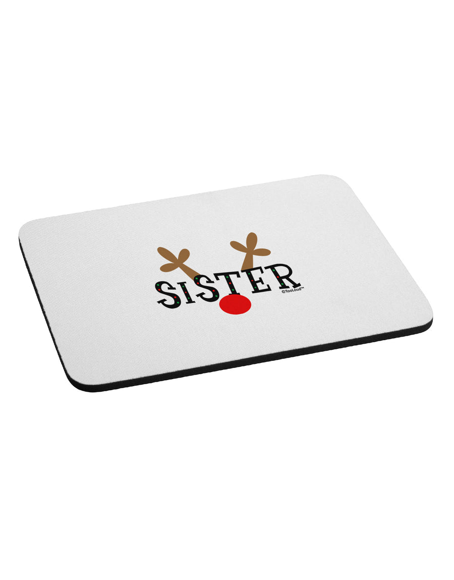 Matching Family Christmas Design - Reindeer - Sister Mousepad by TooLoud-TooLoud-White-Davson Sales