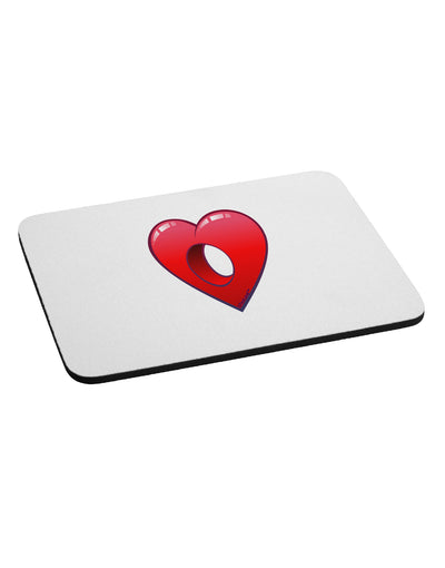 Hole Heartedly Broken Heart Mousepad by TooLoud-TooLoud-White-Davson Sales