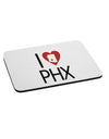 I Heart Phoenix Mousepad-TooLoud-White-Davson Sales