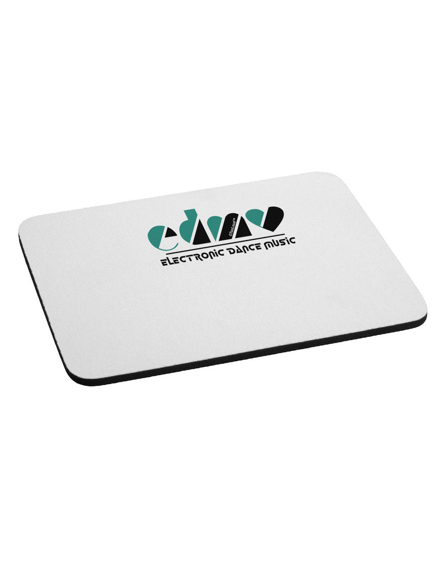 EDM Heart Black Mousepad-TooLoud-White-Davson Sales