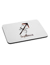 Sagittarius Symbol Mousepad-TooLoud-White-Davson Sales