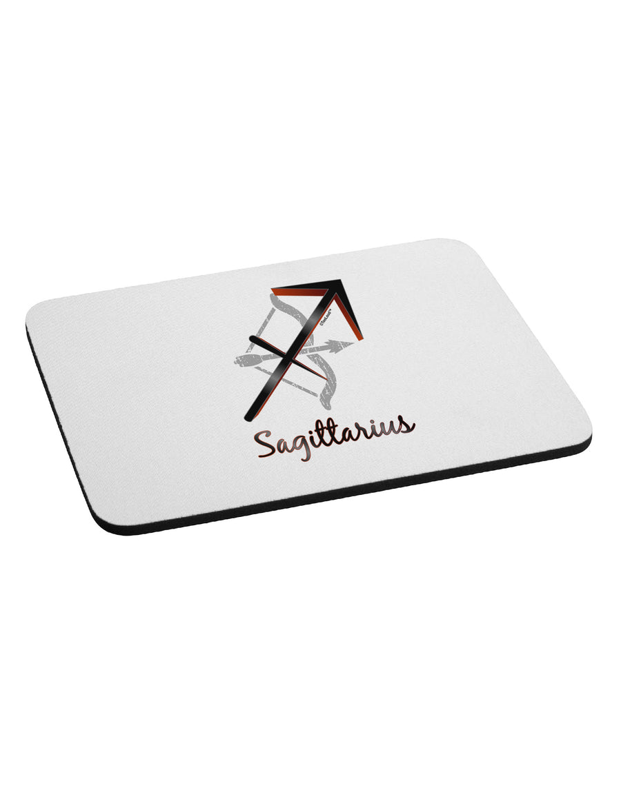 Sagittarius Symbol Mousepad-TooLoud-White-Davson Sales