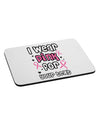 Personalized I Wear Pink for -Name- Breast Cancer Awareness Mousepad-TooLoud-White-Davson Sales