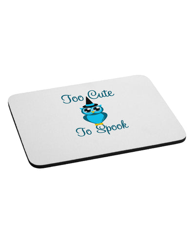 Owl Too Cute Blue Mousepad-TooLoud-White-Davson Sales