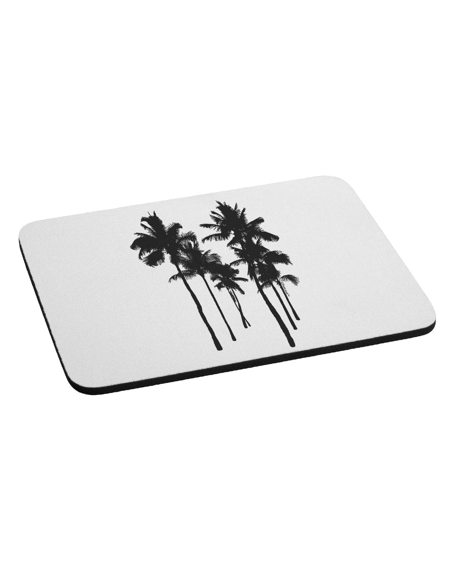 Palm Rows Silhouette Mousepad-TooLoud-White-Davson Sales