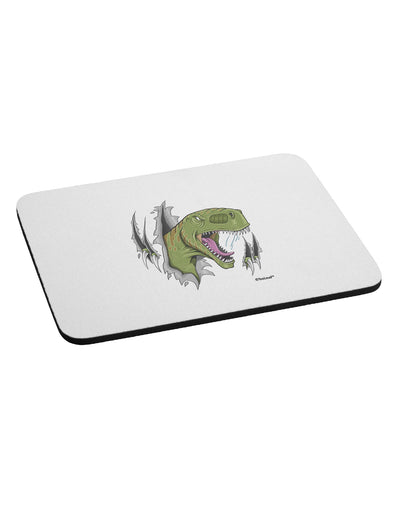 Green Dinosaur Breaking Free Mousepad by TooLoud-TooLoud-White-Davson Sales