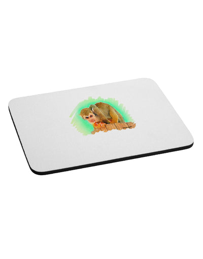 Squirrel Monkey Watercolor Mousepad-TooLoud-White-Davson Sales