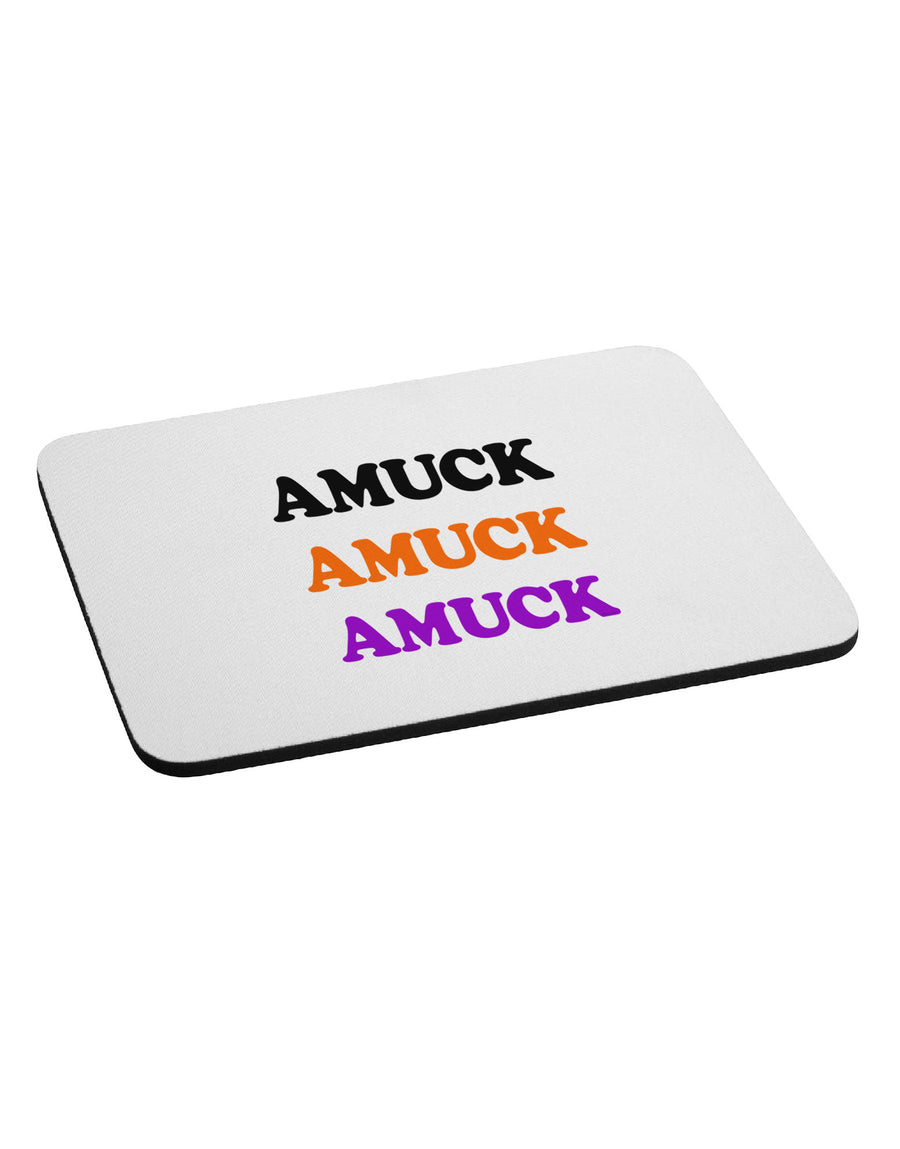 Amuck Amuck Amuck Halloween Mousepad-TooLoud-White-Davson Sales