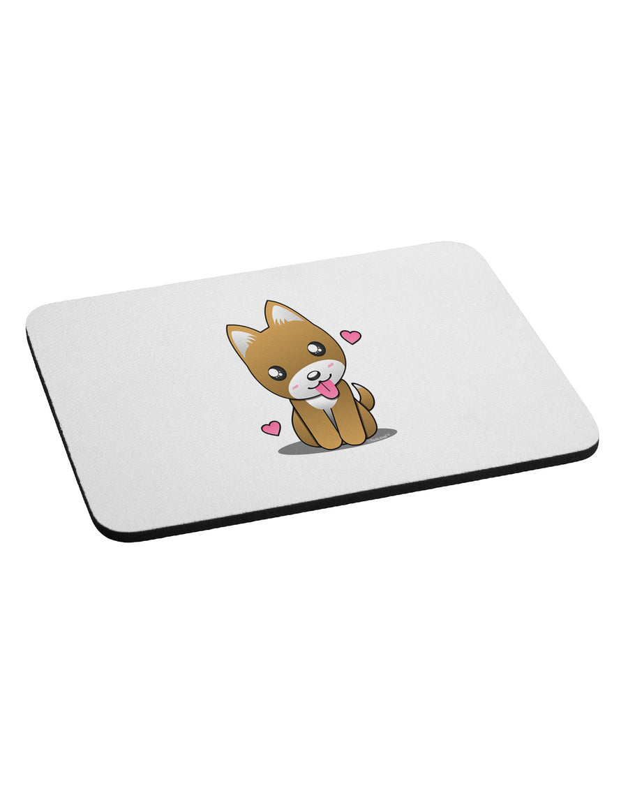 Kawaii Puppy Mousepad-TooLoud-White-Davson Sales