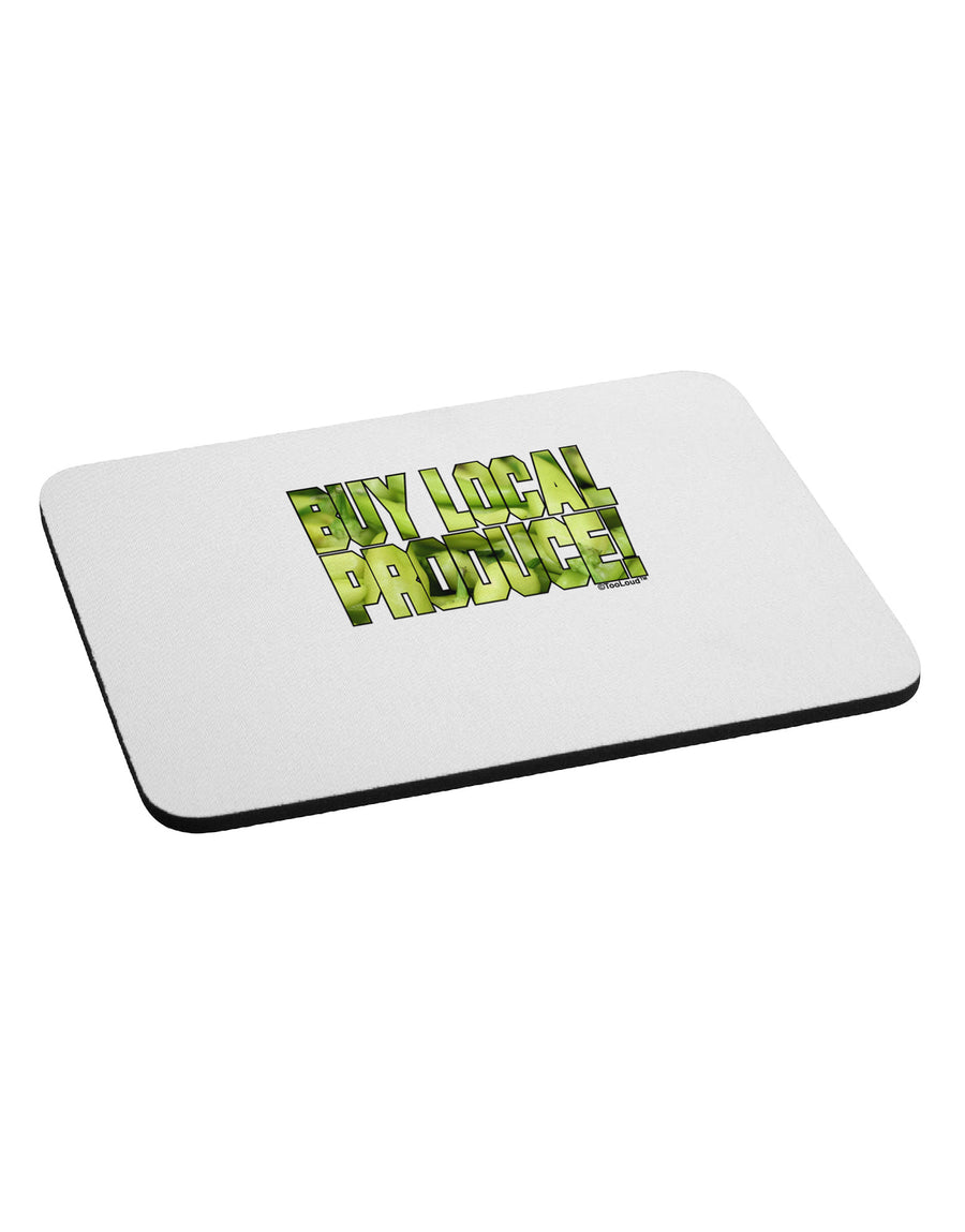 Buy Local - Jalapenos Text Mousepad-TooLoud-White-Davson Sales