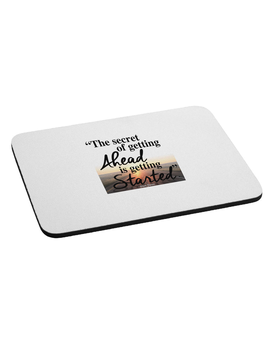 Getting Ahead Mark Twain Mousepad-TooLoud-White-Davson Sales