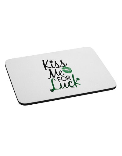 Kiss Me For Luck Mousepad-TooLoud-White-Davson Sales