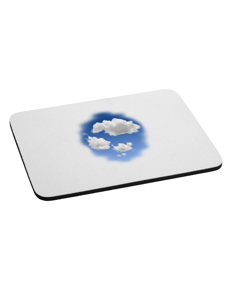 Blue Sky Puffy Clouds Mousepad-TooLoud-White-Davson Sales