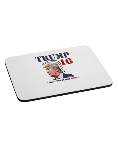 Trump - Hell Toupee Mousepad-TooLoud-White-Davson Sales