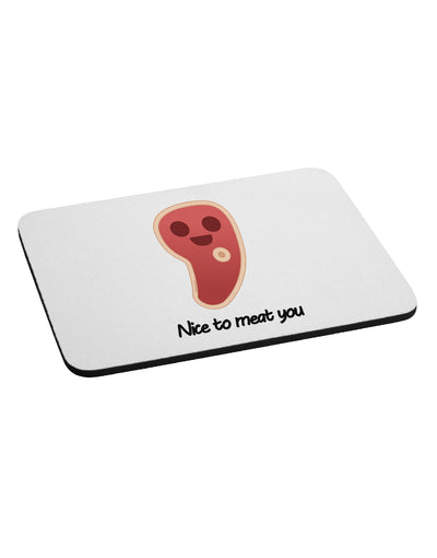 Steak - Nice to Meat You Mousepad-TooLoud-White-Davson Sales