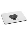 Cute Black Labrador Retriever Dog Mousepad by TooLoud-TooLoud-White-Davson Sales