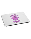 Cute As A Button Smiley Face Mousepad-TooLoud-White-Davson Sales