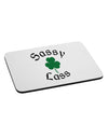 Sassy Lass St Patricks Day Mousepad-TooLoud-White-Davson Sales