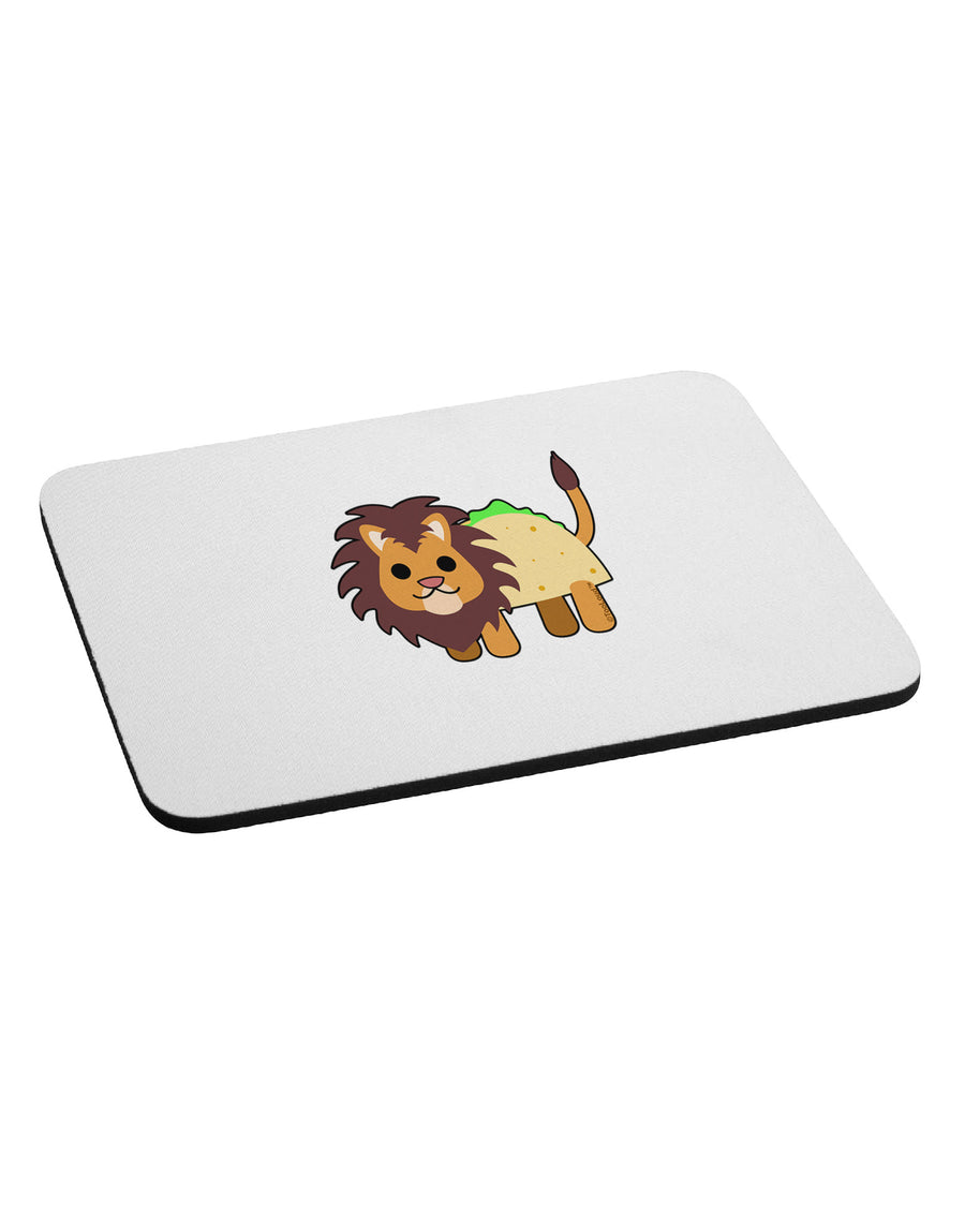 Cute Taco Lion Mousepad-TooLoud-White-Davson Sales