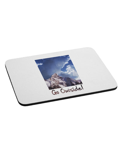 Go Outside Mountain Mousepad by TooLoud-TooLoud-White-Davson Sales