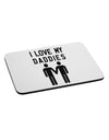 I Love My Daddies Gay Fathers Mousepad-TooLoud-White-Davson Sales