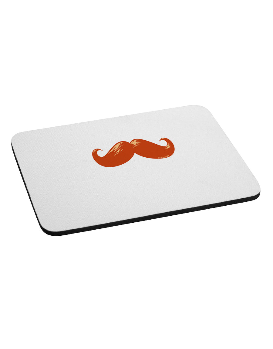 Big Redhead Mustache Mousepad-TooLoud-White-Davson Sales