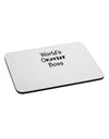 World's Okayest Boss Text - Boss Day Mousepad-TooLoud-White-Davson Sales