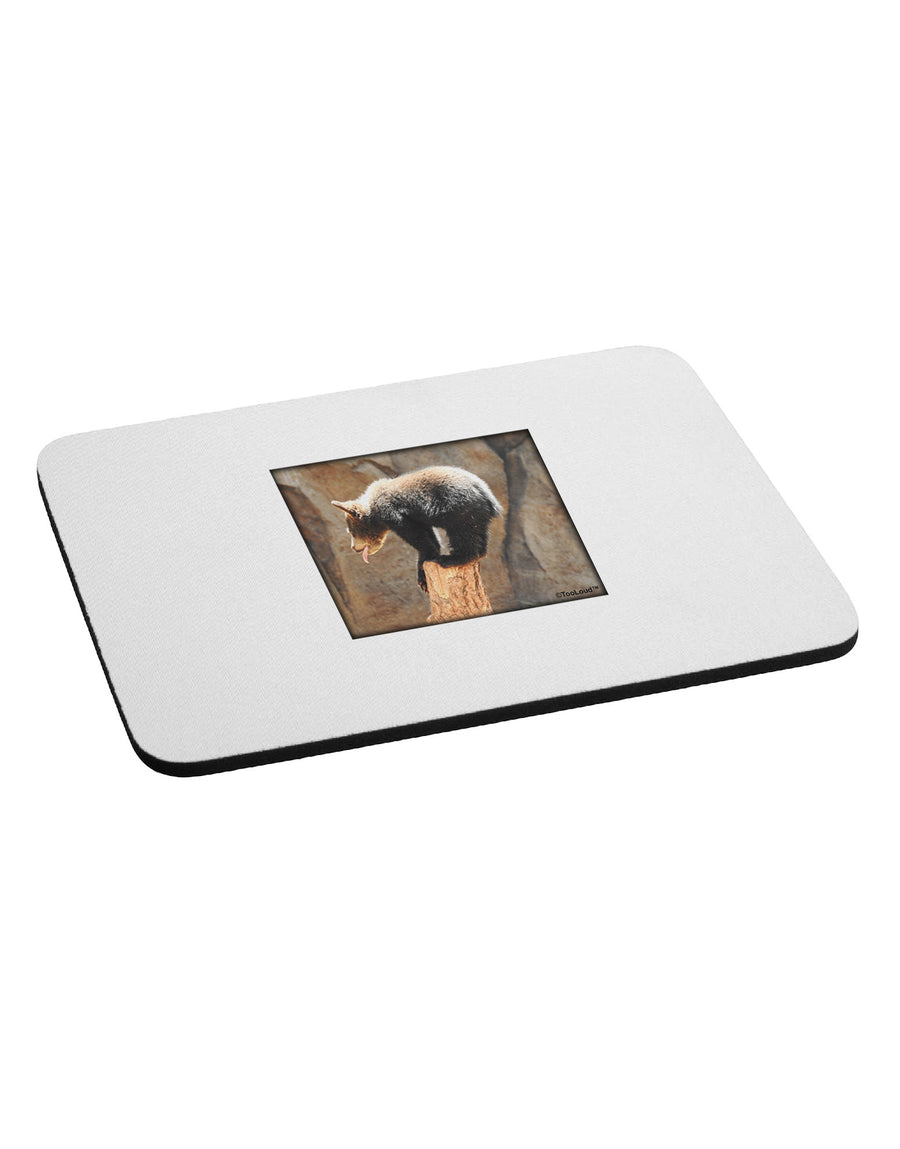 Balancing Bear Cub Mousepad-TooLoud-White-Davson Sales