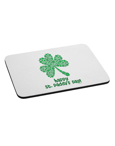 Happy St. Paddy's Day Shamrock Design Mousepad by TooLoud-TooLoud-White-Davson Sales