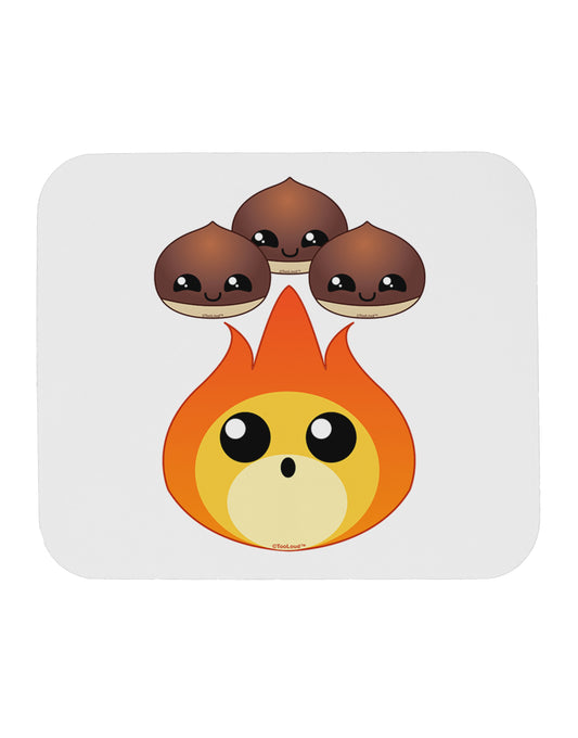 Cute Chestnuts Roasting - Christmas Mousepad-TooLoud-White-Davson Sales