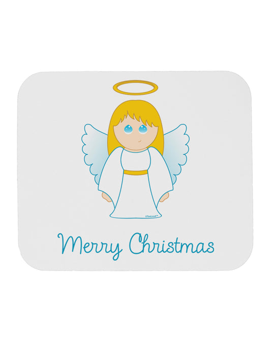 Merry Christmas Cute Angel Girl Mousepad-TooLoud-White-Davson Sales