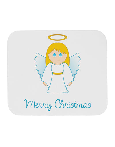 Merry Christmas Cute Angel Girl Mousepad-TooLoud-White-Davson Sales